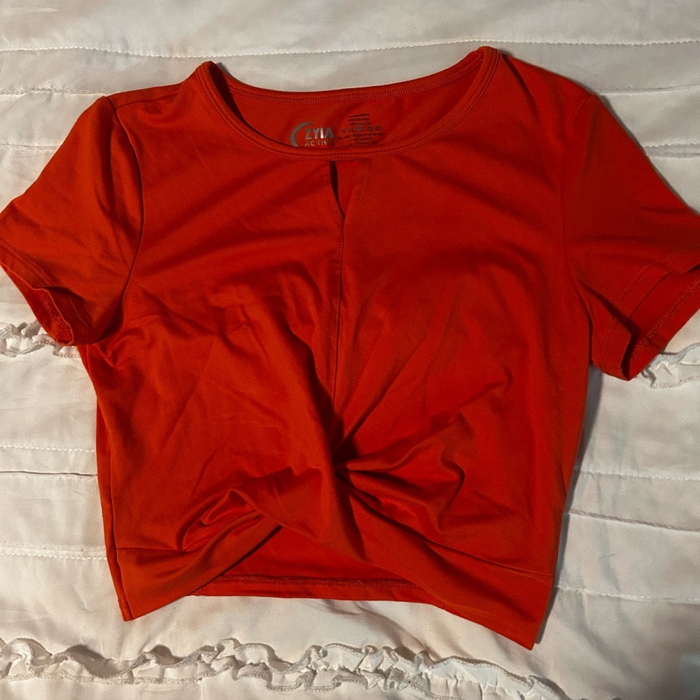 ZYIA Women's Crop Twist Top